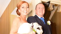 Transplant patient asks donor’s dad to walk her down the aisle