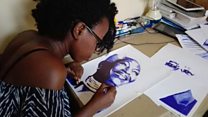 Divine Nduwimana afise impano yo gushushanya bidasanzwe