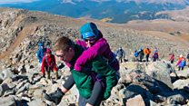 Why 27 hikers helped this woman up a mountain