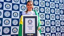 Female surfer sets new world record