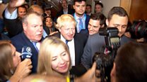 Crowds packed for Boris Johnson Brexit speech