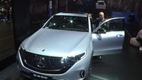 New luxury electric cars on display