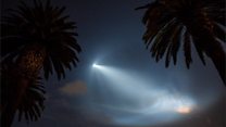 SpaceX lights up California skies