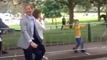 Prince Harry lets slip about baby