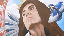 Artist paints Queen Eleanor mural
