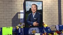 Sea of tributes to Leicester City owner