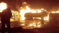 Italian storm destroys hundreds of cars