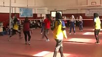 کابل کې د نجونو ښوونځيو ترمنځ واليبال سيالي