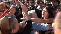 Clashes in Tijuana over migrant caravan