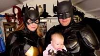 Batman baby couple spend £10k on outfits