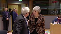 What did May tell Juncker at EU summit?