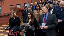 Family pay tribute to explosion victims