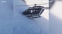 Helikopta yatua kiajabu milimani kumuokoa mtu