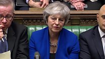The moment government survives no confidence vote