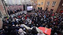 Mourners remember murdered Polish mayor