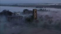 'Radiation fog' creates haunting daybreak
