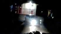Taxi driver banned after helmet cam crash