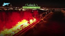 Zenit FC fans fire up team in style