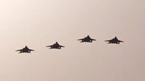 Flypast for WW2 bomber-crash crew