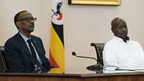 Prezida Kagame avuga ko ibibazo na Uganda ari kuva ku giye ya Sendashonga