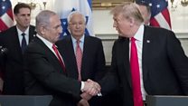 Netanyahu praises Trump for Golan move