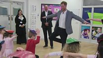 Prince Harry puts best foot forward