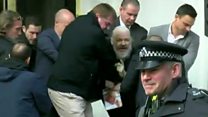 Assange dragged from Ecuadorian embassy