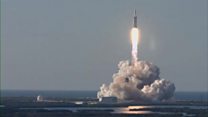SpaceX launches first commercial flight