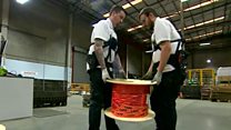 Exoskeleton suits for warehouse workers