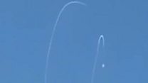 Dozens of rockets launched into Israel