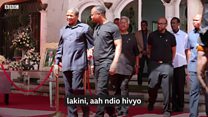 Rais wa mstaafu Tanzania Jakaya Kikwete amefika nyumbani marehemu Mengi kuomboleza kifo chake