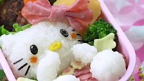 Cách làm bento hình Hello Kitty