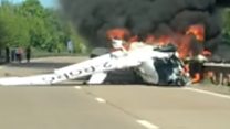 'It just appeared out of nowhere on fire'