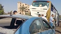 Bomb targets tourist bus in Egypt