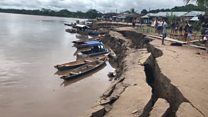 Cracks open up as earthquake hits Peru