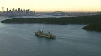 Chinese warships arrive in Sydney Harbour