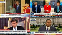 US media reacts to Trump's UK visit