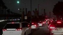 Chaos as LA airport is plunged into darkness
