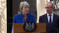 Theresa May's farewell speech outside No 10