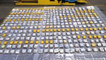 The huge heroin haul hidden under bathrobes