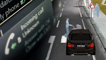 Simulator highlights hands-free phone danger