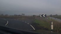 'Angry' driver crashes off bend at 100mph