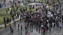 Thousands take to the streets to protest in Iraq