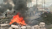 Ecuadorean capital turns into battleground