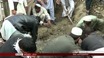 د هسکې مېنې چاودنه کې د وژل شویو جنازې وشوې