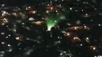 Laser shone at police helicopter in flight