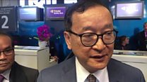 Sam Rainsy: 'I was barred from boarding a flight home'