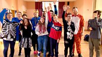 'They're happy in ridiculous zombie costumes'