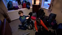 Seven-year-old collects and fills rucksacks for homeless