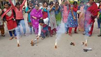 Celebrations after India rape suspects are killed